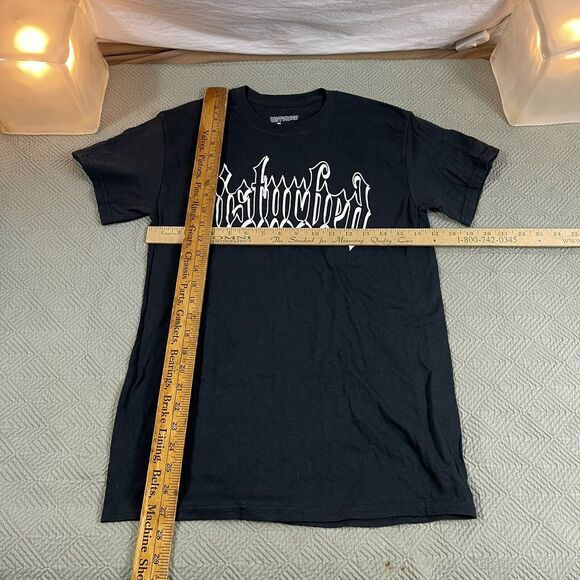 DISTURBED Spell Out BAND CONCERT MUSIC T-SHIRT SMALL - Picture 2 of 4